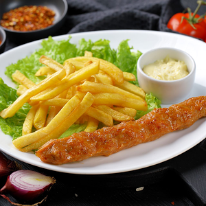 Комбо Люля из курицы с фри и соусом