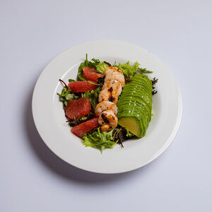 Մանրածովաղեցգետնով և ավոկադոյով աղցան