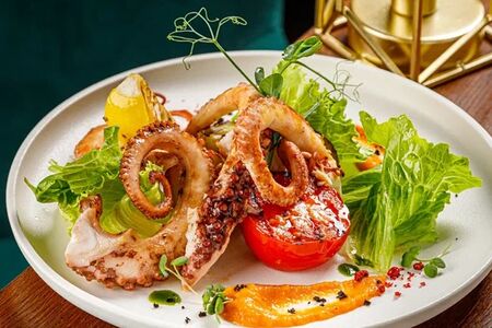 Осьминог гриль