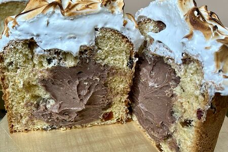 Кулич с шоколадно-заварной начинкой №19