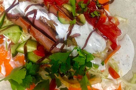 Сосиска двойная в лаваше