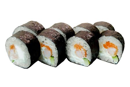 Ролл сыр, лосось, креветка