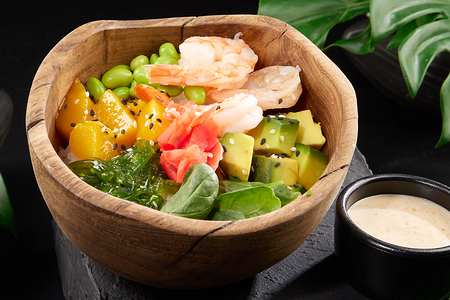 Поке с креветками