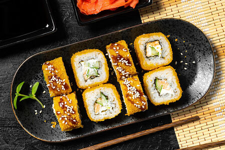 Ролл Темпурный с лососем