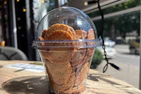 Печенье шоколадное с солью (стакан)