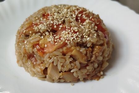 Рис с курицей и овощами