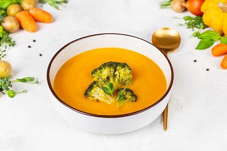 Суп-пюре тыквенный с брокколи