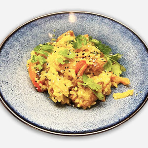 Рис с курочкой карри