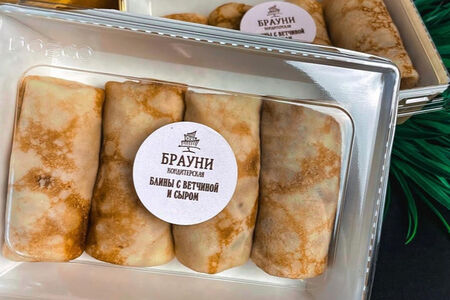 Блинчики с ветчиной и сыром свежемороженые