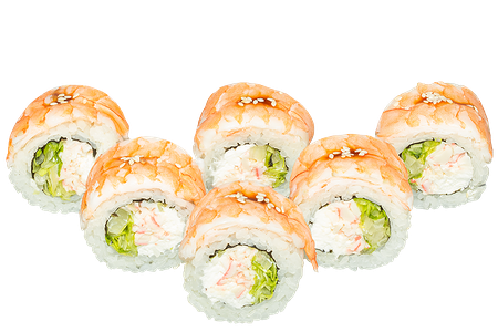 Королевский ролл с креветкой