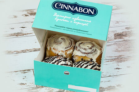 Синнапак 4 мини-булочки Ассорти