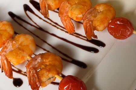 Креветки на гриле