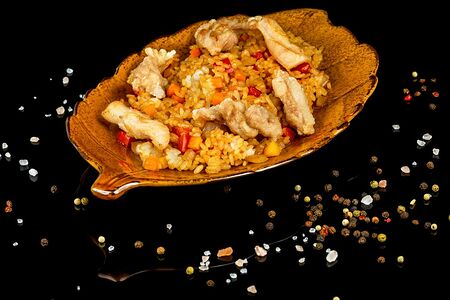 Тяхан с курицей