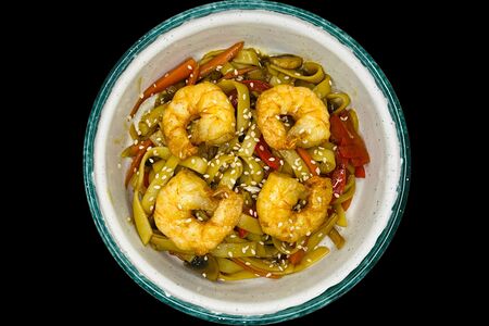 Удон с креветкой