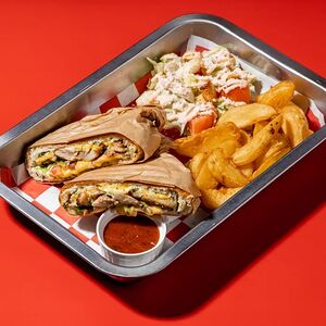 Поднос с гриль-чизом