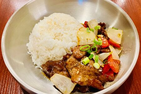 Рыба Хэйджоу с рисом