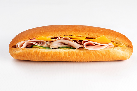 Багет с ветчиной