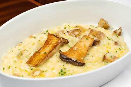 Ризотто с белыми грибами и пармезаном