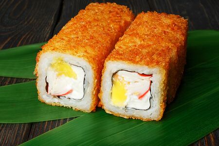 Жаренный с крабом