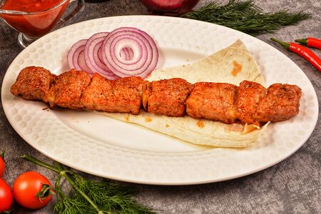 Шашлык из cвинoй шейки