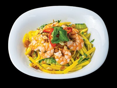 Салат с креветками