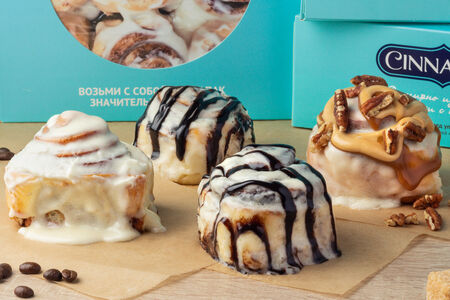 СиннаПак 4 мини-булочки ассорти