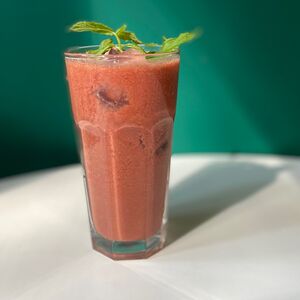 Սառը սուրճ ազնվամորիով