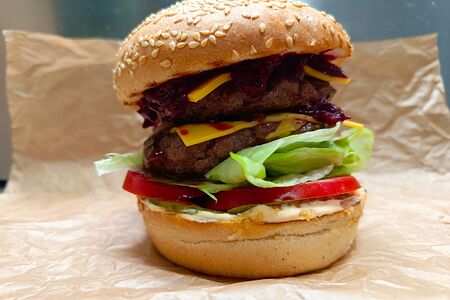 Бургер Батя с двойной котлетой