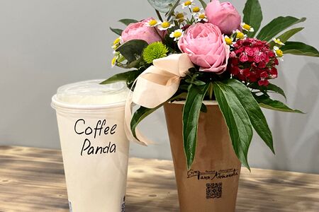 Цветочный коктейль (кофе и цветы)