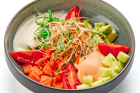 Поке с лососем