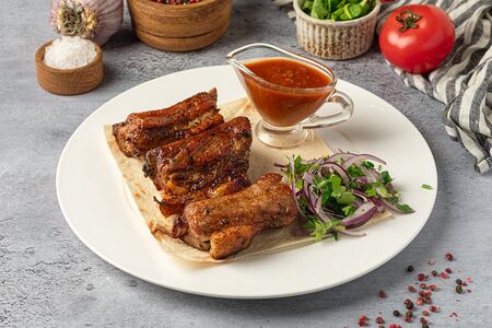 Шашлык из свиных рёбер