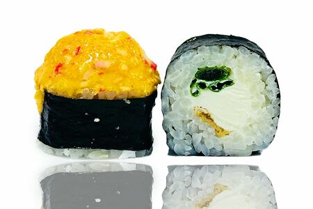 Запеченный острый с крабом