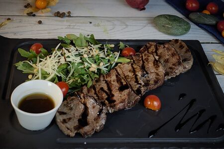 Говядина четыре перца Фламбе