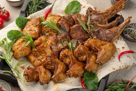 Сет Курица и баранина