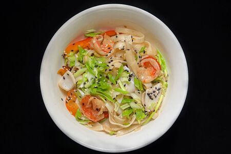 Лапша с морепродуктами