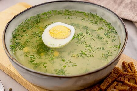 Бульон Куриный с яйцом