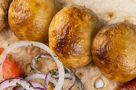 Шампиньоны на мангале