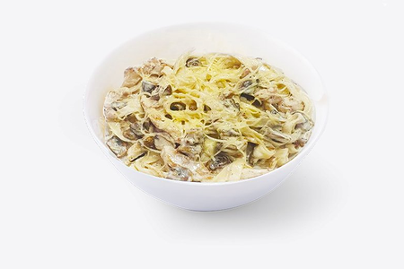 Фетучини с курицей и грибами (у)