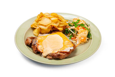 Запеченный стейк из свинины