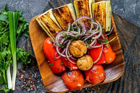 Овощи на мангале