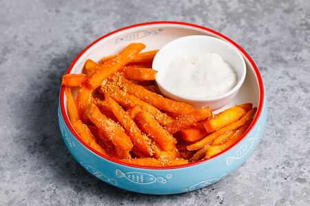 Батат с пармезаном