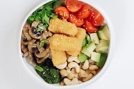 Поке с тофу (веган)