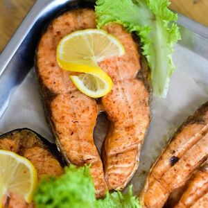 Семга на решетке