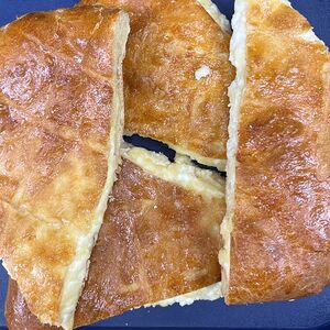 Осетинский пирог с сыром и творогом