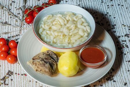 Хинкал Лакский с отварной бараниной