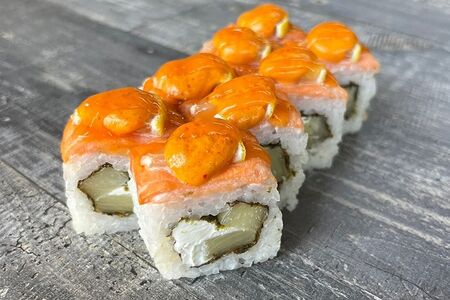 Филадельфия с ананасом запеченная