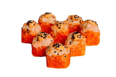 Запеченный с креветками