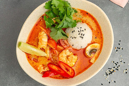 Том Ям с креветками