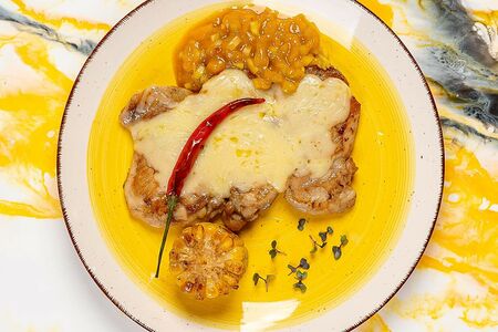 Куриный стейк с манго чатни