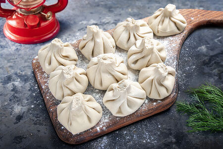 Хинкали для варки с грибами 5 шт